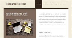 Desktop Screenshot of 3dconference2013.com